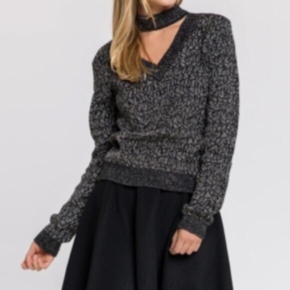 Endless Rose Sweater Choker Neck Sweater Top - Picture 4 of 7